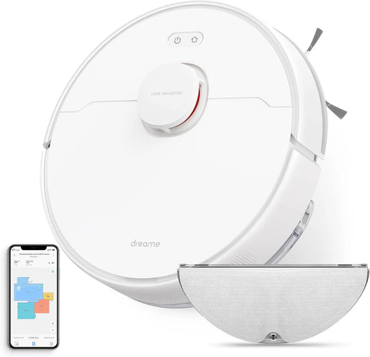 Dreame aspirateur robot, Cartes pour sols Multiples, Tapis, WiFi, App Contrôle, D9 Max Laveur 2 en 1, Navigation LDS Intelligente 4 000Pa, Alexa