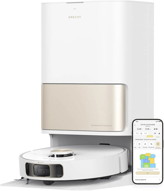 Dreame aspirateur L10s, Pro Ultra Heat Robot et balai à franges